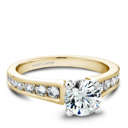 Noam Carver Channel Set Diamond Engagement Ring B006-01A