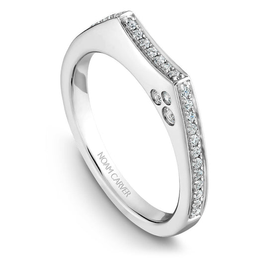 Noam Carver Micro Pavé Diamond Wedding Band B016-01B