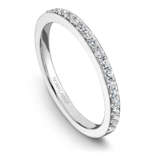 Noam Carver Straight Diamond Wedding Band B019-01B