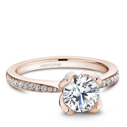 Noam Carver Floral Setting Diamond Engagement Ring B019-01A