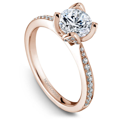 Noam Carver Floral Setting Diamond Engagement Ring B019-01A