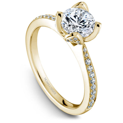 Noam Carver Floral Setting Diamond Engagement Ring B019-01A