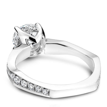 Noam Carver Micro Pav�� with Diamond Detail Engagement Ring B020-02A