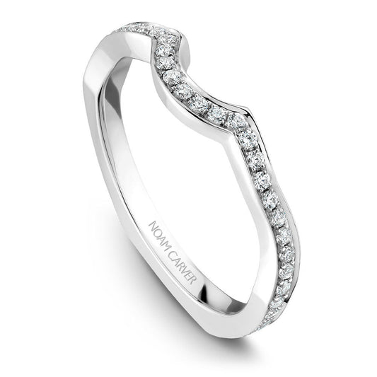 Noam Carver Micro Pavé Diamond Wedding Band B020-02B