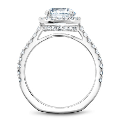 Noam Carver Diamond Halo Engagement Ring B034-03A