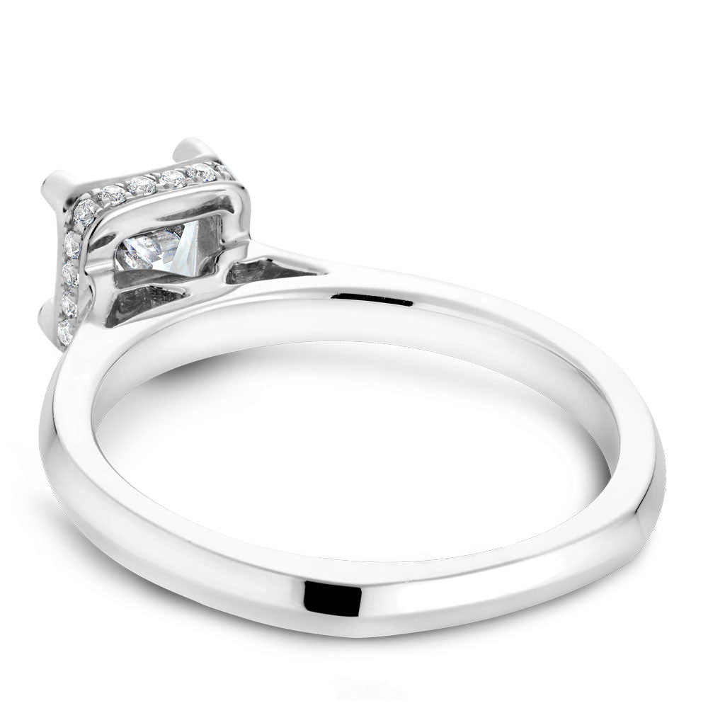 Noam Carver Soliatire with Diamond Detail Engagement Ring B041-01A