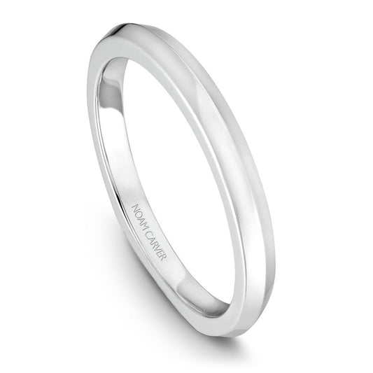 Noam Carver Solitaire Wedding Band B041-01B