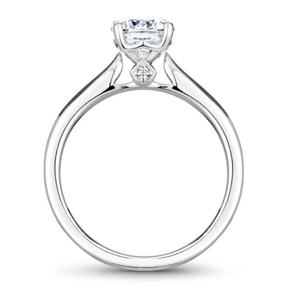 Noam Carver Solitaire with Diamond Detail Engagement Ring B143-01A