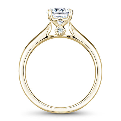 Noam Carver Solitaire with Diamond Detail Engagement Ring B143-01A