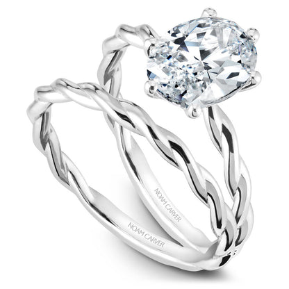 Noam Carver Braided Solitaire Engagement Ring B167-01A