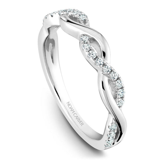 Noam Carver Diamond Twist Wedding Band B185-02B