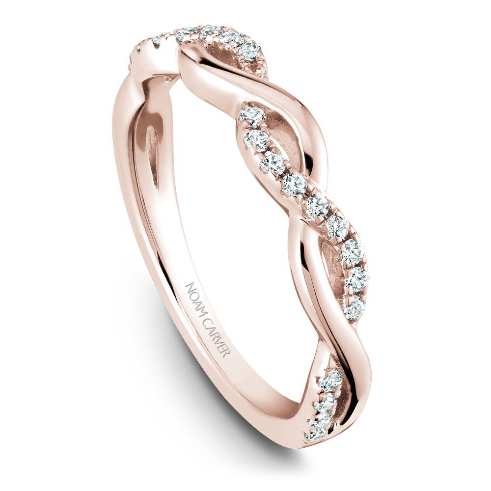 Noam Carver Diamond Twist Wedding Band B185-02B