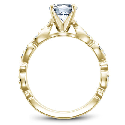 Noam Carver Scalloped Vintage Design Diamond Engagement Ring B204-01A