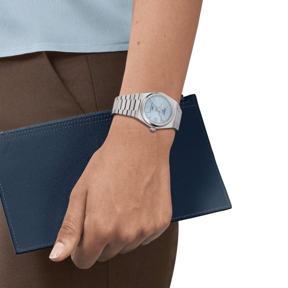 TISSOT PRX Ice Blue Dial 35mm Watch