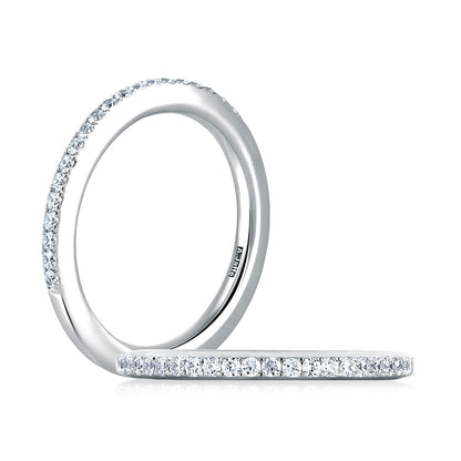 A. Jaffe Classic Pave Set Diamond Wedding Band MR1533/25