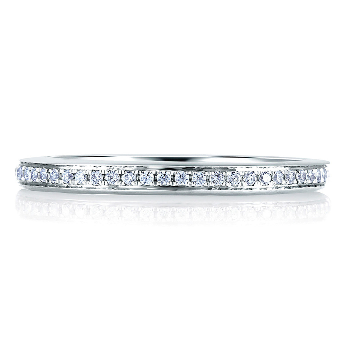 A. Jaffe Classic Micro Pave Diamond Wedding Band MR1567/12