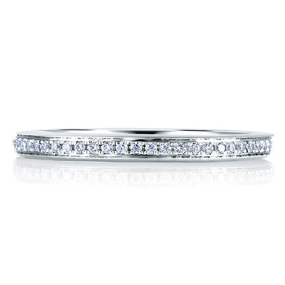 A. Jaffe Classic Micro Pave Diamond Wedding Band MR1567/12