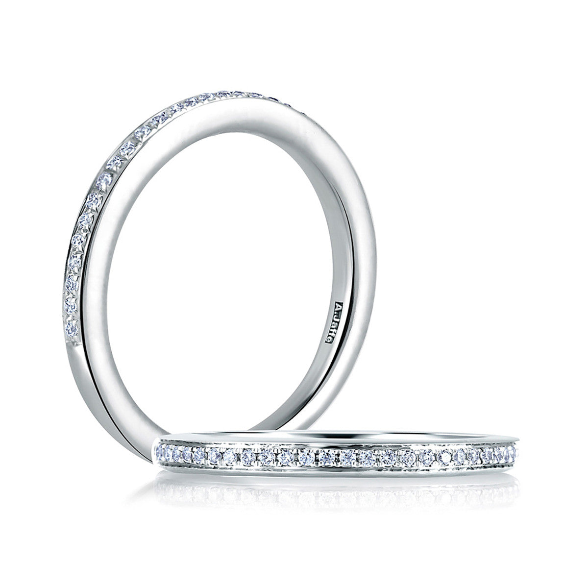 A. Jaffe Classic Micro Pave Diamond Wedding Band MR1567/12