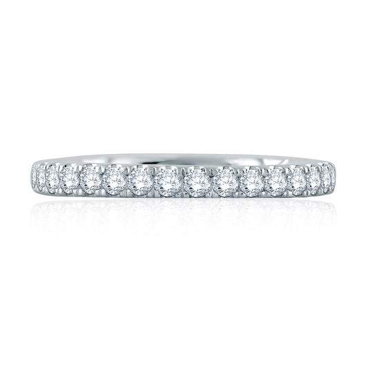 A.Jaffe French Pavé Set Diamond Quilted Wedding Band MR2165Q/40