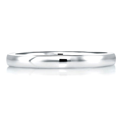 A. Jaffe Simple Classic Signature Solitaire Wedding Band MRS166/PL