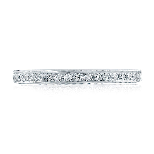 A.Jaffe Signature Diamond with Gallery Profile Diamond Quilted Wedding Band MRS762Q/40