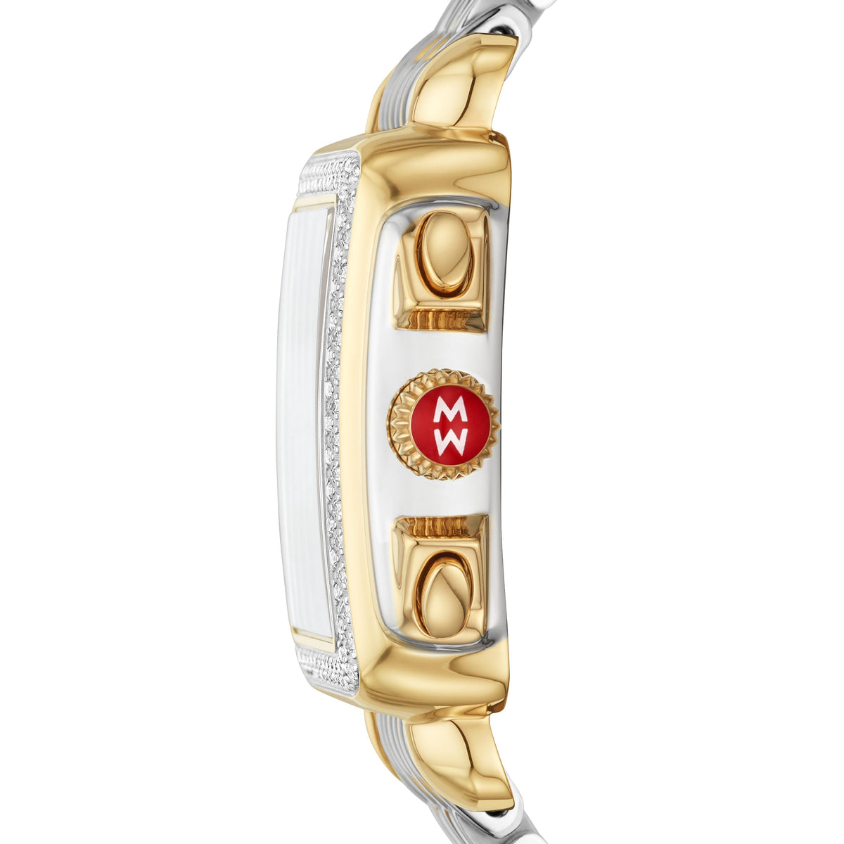 Deco Two-Tone 18k Gold Diamond Watch