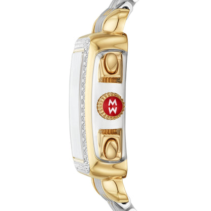 Deco Two-Tone 18k Gold Diamond Watch