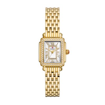 Deco Madison Mini Diamond 18K Gold-Plated Watch
