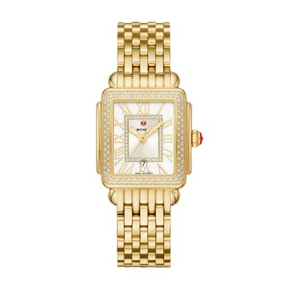 Deco Madison Mid 18K Gold Diamond Watch