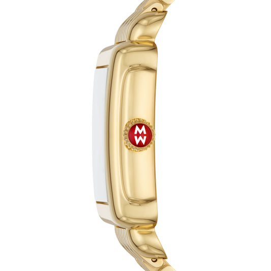 Deco Madison Mid 18K Gold Diamond Dial Watch