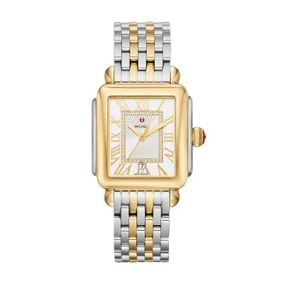 Deco Madison Two-Tone 18K Gold Diamond Dial Watch