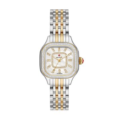 Meggie Two-Tone Diamond Stainless Steel Watch