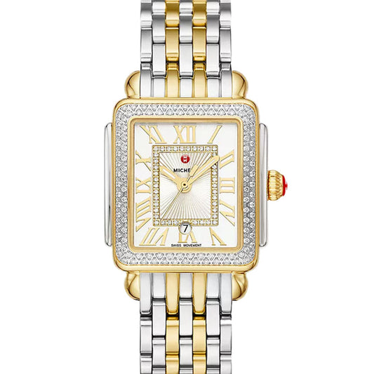 Michele Deco Madison Mid Two-Tone Diamond Watch - MWW06G000002