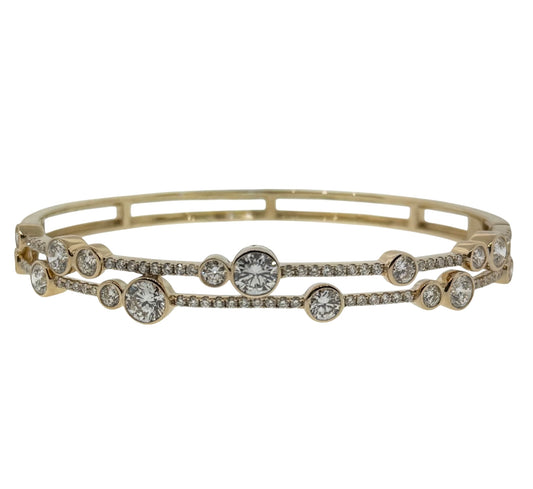 Bangle 14KY Lab-Grown Diamonds 3.76CTTW