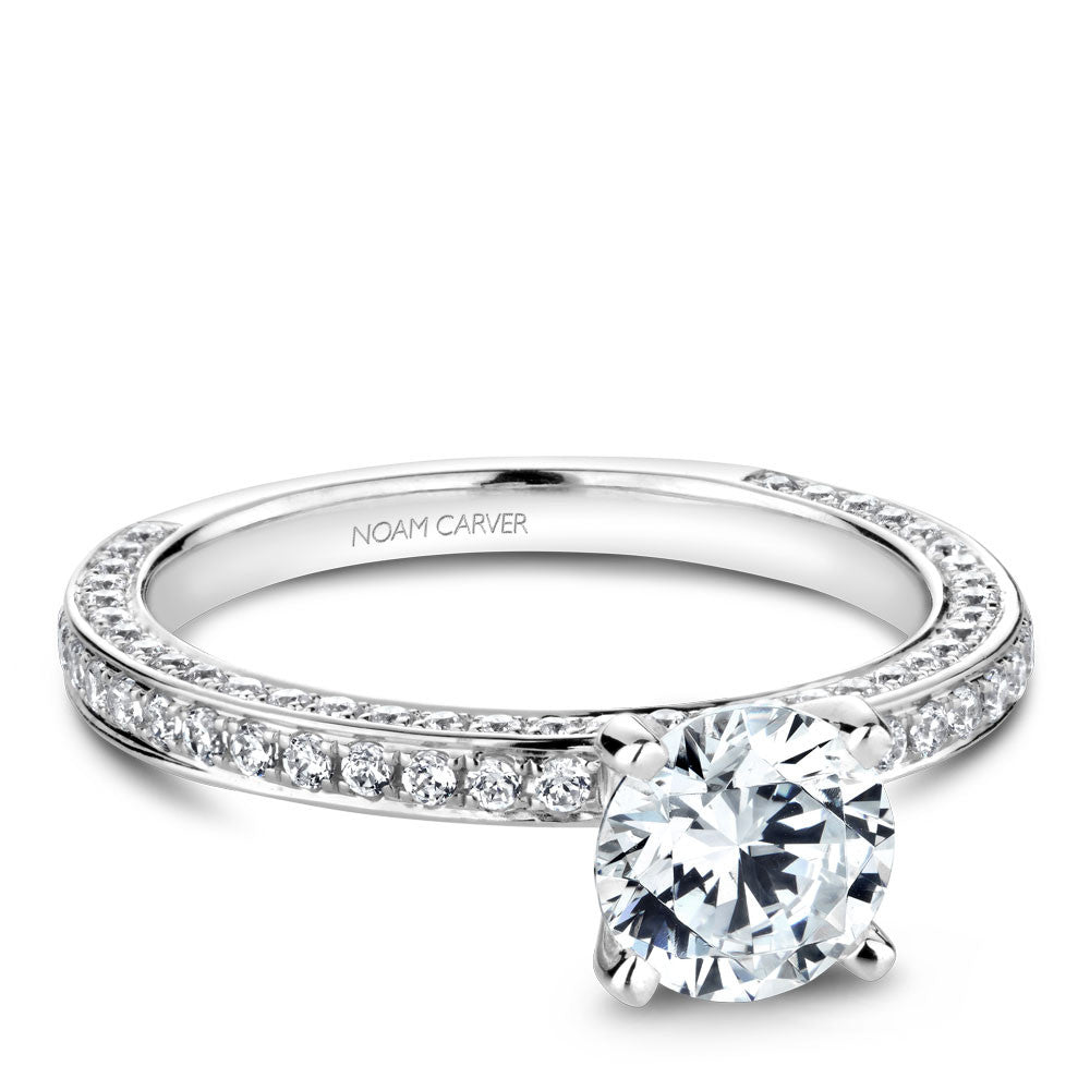 Noam Carver Diamond Wrapped Engagement Ring R048-01A