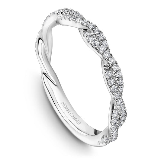 Noam Carver Twisted Diamond Wedding Band R053-02B