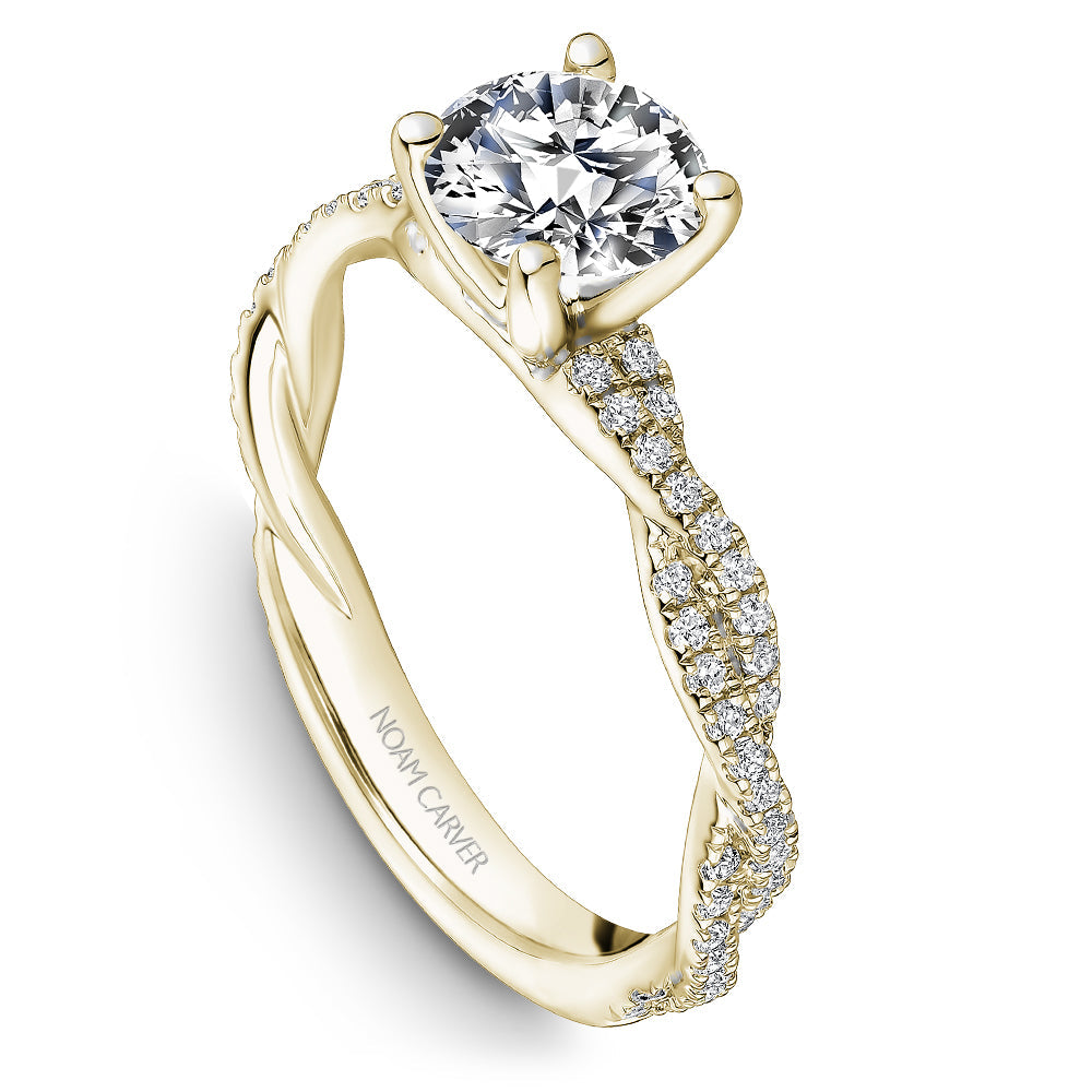 Noam Carver Tightly Twisted Diamond Engagement Ring R053-02A