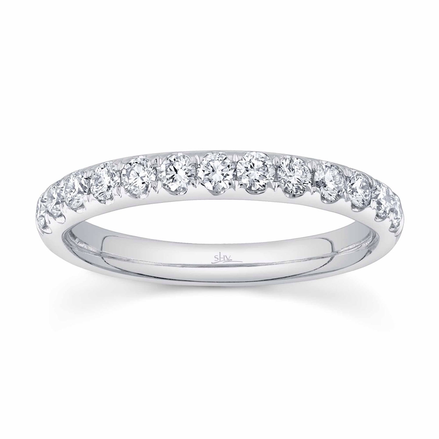 0.55CT 14K W/G DIAMOND LADY'S BAND SZ 6