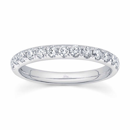 0.55CT 14K W/G DIAMOND LADY'S BAND SZ 6