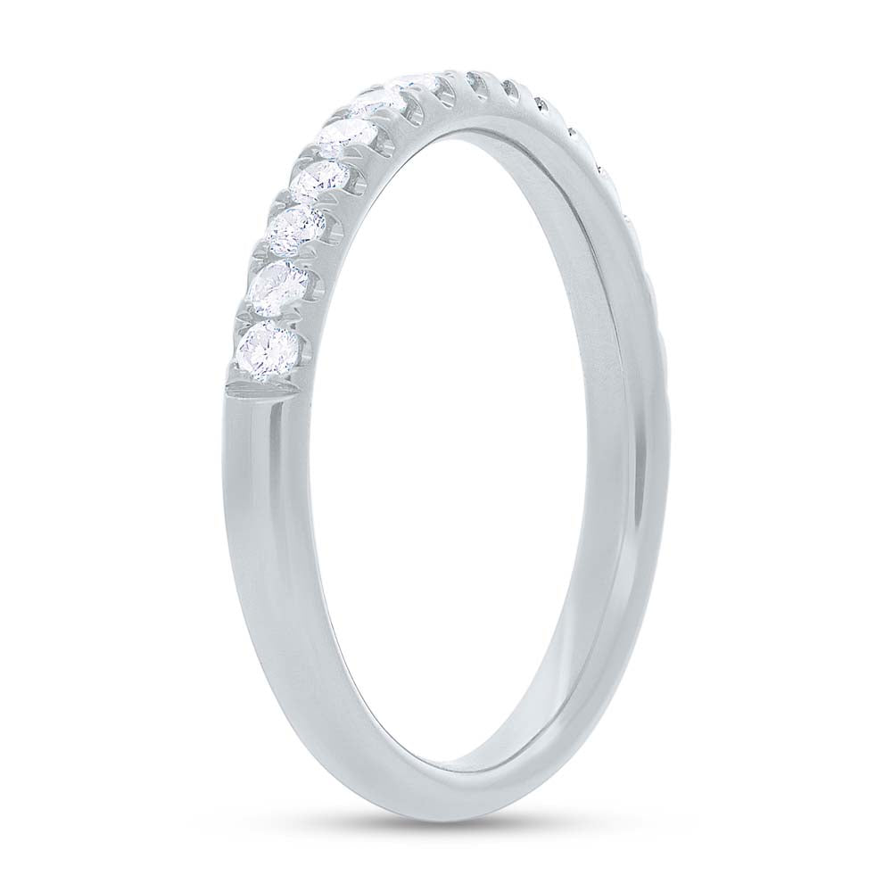 0.55CT 14K W/G DIAMOND LADY'S BAND SZ 6