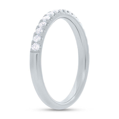 0.55CT 14K W/G DIAMOND LADY'S BAND SZ 6