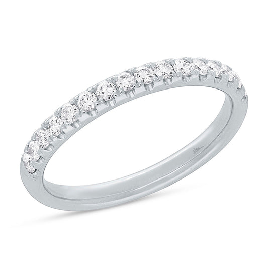 0.55CT 14K W/G DIAMOND LADY'S BAND SZ 6