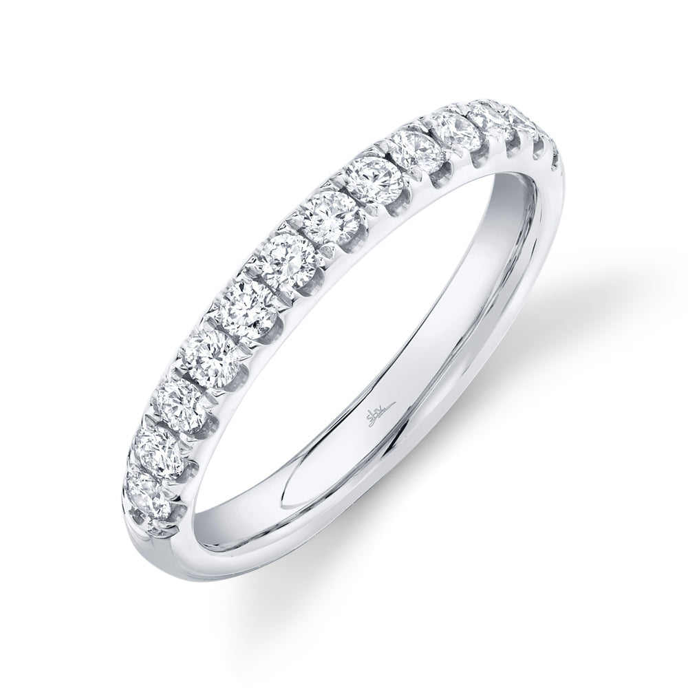 0.55CT 14K W/G DIAMOND LADY'S BAND SZ 6