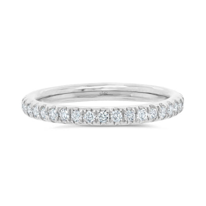 0.37CT 14K W/G DIAMOND ETERNITY LADY'S BAND SZ 4.5
