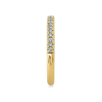 0.18CT 14K Y/G DIAMOND LADY'S BAND
