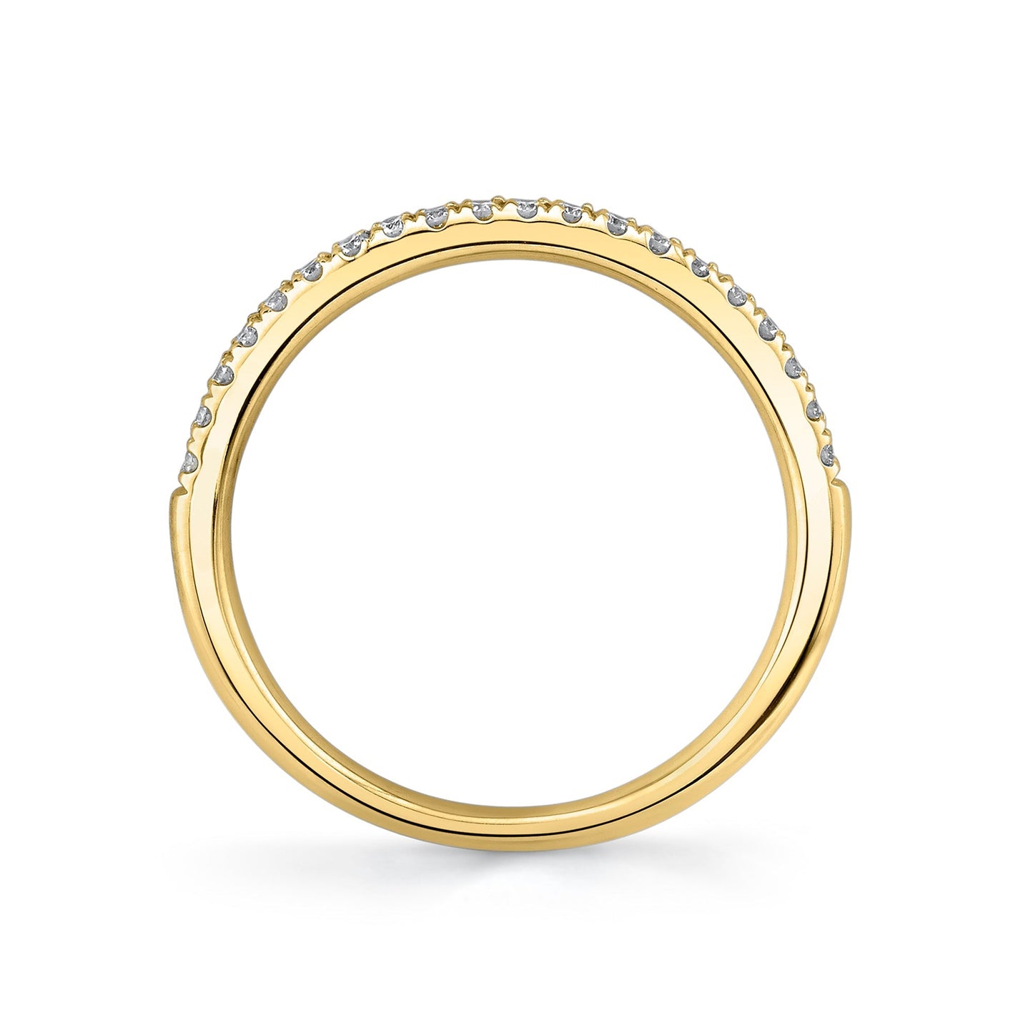 14K Yellow Gold Diamond Band