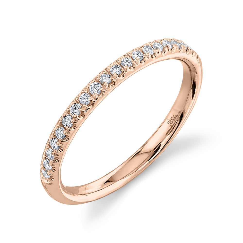 0.18CT 14K R/G DIAMOND LADY'S BAND
