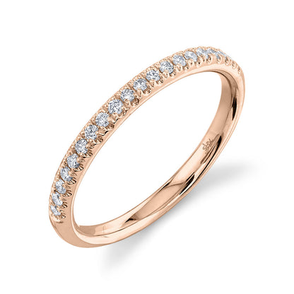 0.18CT 14K R/G DIAMOND LADY'S BAND