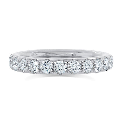 1.84CT 14K W/G DIAMOND ETERNITY BAND SZ 4.5