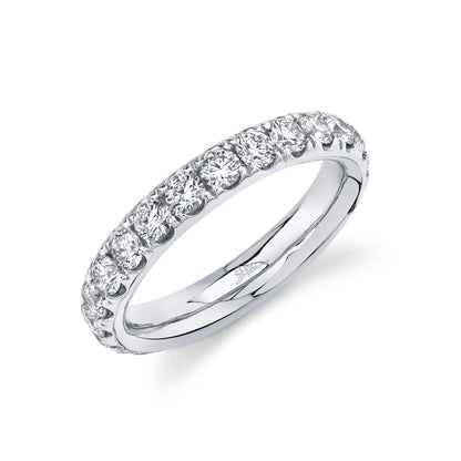 1.84CT 14K W/G DIAMOND ETERNITY BAND SZ 4.5